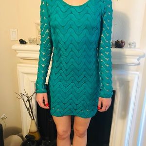 Free People Knitted Long Sleeve Mini